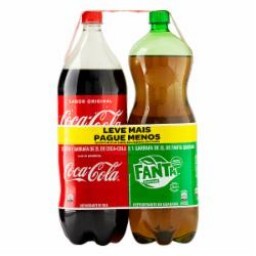 Pack Refrig Coca Cola+Fanta Guarana 2 L