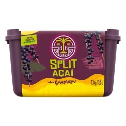 Sorbet Banana Split Açaí Pote 1,5l	