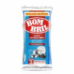 Esponja para louça anti aderente Bombril 3un