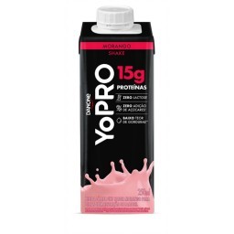 YoPRO Bebida Láctea UHT Morango 15g de proteínas 250ml