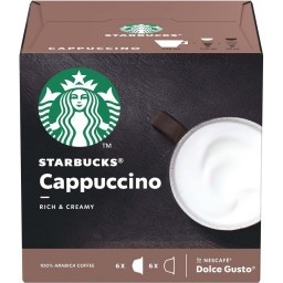 Cappuccino em Cápsula Starbucks Caixa 120g 12 Unidades