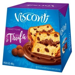 Panettone Gotas Trufa Visconti 450g