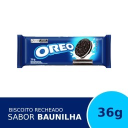 Biscoito Chocolate Recheio Baunilha Oreo Pacote 36g