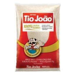 Arroz Agulhinha Longo Fino Tipo 1 TIO JOÃO Pacote 2kg