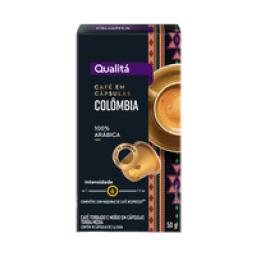 Café em Cápsula Torrado e Moído Colômbia Qualitá Gourmet Caixa 50g 10 Unidades