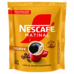 Café Solúvel Granulado Suave Nescafé Matinal Sachê 40g