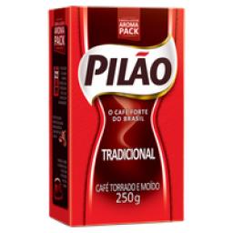 Café Torrado e Moído a Vácuo Tradicional Pilão Pacote 250g