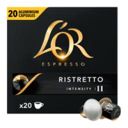Café em Cápsula Torrado e Moído Ristretto Espresso Lor Caixa 104g 20 Unidades