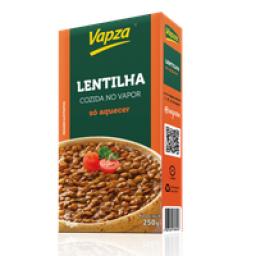 Lentilha Cozida no Vapor Vapza Só Aquecer Caixa 250g