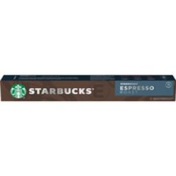 Café em Cápsula Torrado e Moído Espresso Roast Starbucks Caixa 57g 10 Unidades