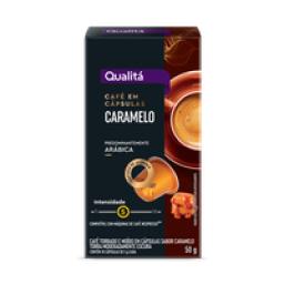Café em Cápsula Torrado e Moído Caramelo Qualitá Caixa 50g 10 Unidades