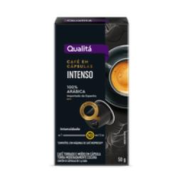 Café em Cápsula Torrado e Moído Intenso Qualitá Caixa 50g 10 Unidades