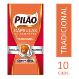Café em Cápsula Torrado e Moído Espresso Tradicional Pilão Caixa 52g 10 Unidades