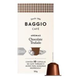 Café em Cápsula Torrado e Moído Chocolate Trufado Baggio Aromas Caixa 50g 10 Unidades