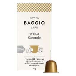 Café em Cápsula Torrado e Moído Caramelo Baggio Aromas Caixa 50g 10 Unidades