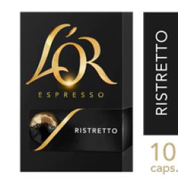 Café em Cápsula Torrado e Moído Ristretto Espresso Lor Caixa 52g 10 Unidades