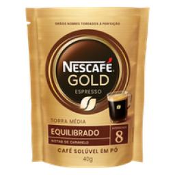 Café Solúvel em Pó Espresso Equilibrado Nescafé Gold Sachê 40g