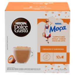 Cappuccino em Cápsula Doce de Leite Moça Nescafé Dolce Gusto Caixa 170g 10 Unidades