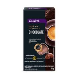 Café em Cápsula Torrado e Moído Chocolate Qualitá Caixa 50g 10 Unidades