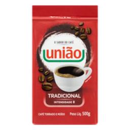 Café Torrado e Moído a Vácuo Tradicional União Pacote 500g