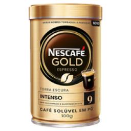 Café Solúvel em Pó Espresso Intenso Nescafé Gold Lata 100g