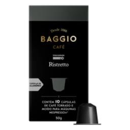 Café em Cápsula Torrado e Moído Ristretto Baggio Caixa 50g 10 Unidades