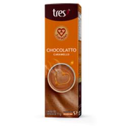 Chocolate Quente em Cápsula Chocolatto Caramello 3 Corações Caixa 10 Unidades