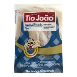 Arroz Parboilizado Tipo 1 TIO JOÃO Pacote 1kg com 8 Saquinhos
