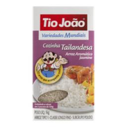 Arroz Cozinha Tailandesa Tipo 1 Aromático Jasmine TIO JOÃO à Vácuo 1kg