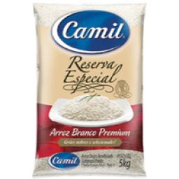 Arroz Agulhinha Tipo 1 Longo Fino CAMIL Reserva Especial Pacote 5kg