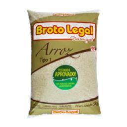 Arroz Branco Tipo 1 Broto Legal Pacote 5kg