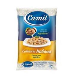 Arroz Culinária Italiana Tipo 1 Especial CAMIL Pacote 1kg