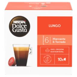 Café em Cápsula Torrado e Moído Lungo Nescafé Dolce Gusto Caixa 70g 10 Unidades