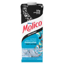 Leite UHT Desnatado Zero Lactose Molico Proteína Caixa com Tampa 1l