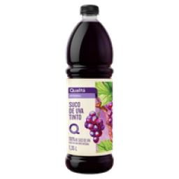 Suco Integral Uva Tinto Qualitá Garrafa 1,35l