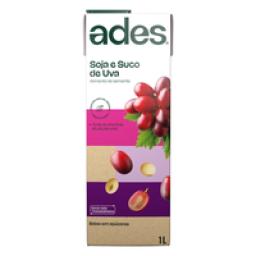 Bebida à Base de Soja Uva Ades Caixa 1l