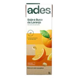 Bebida à Base de Soja Laranja Ades Caixa 1l