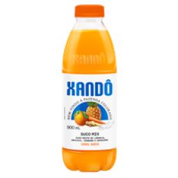 Suco Laranja, Abacaxi, Cenoura e Gengibre Xandô Garrafa 900ml