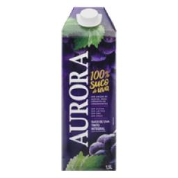 Suco Integral Uva Tinto Aurora Caixa 1,5l