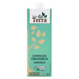 Bebida Orgânica Limonada e Hortelã Poder da Terra Caixa 1l