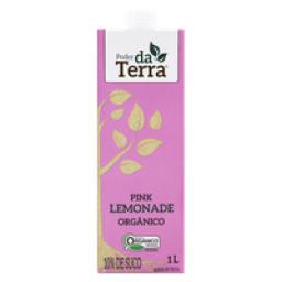Bebida Orgânica Pink Lemonade Poder da Terra Caixa 1l