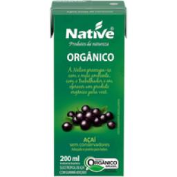 Suco Orgânico NATIVE Sabor Açaí com Guaraná 200ml