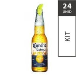 Cerveja Mexicana CORONA Garrafa 330ml - 24 Unidades