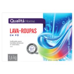 Lava-Roupas Pó Roupas Brancas e Coloridas Qualitá Home Caixa 1,6kg