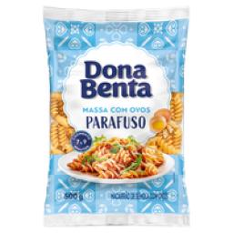 Macarrão com Ovos Parafuso DONA BENTA Pacote 500g