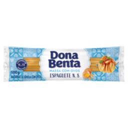 Macarrão com Ovos Espaguete Nº 8 DONA BENTA Pacote 500g