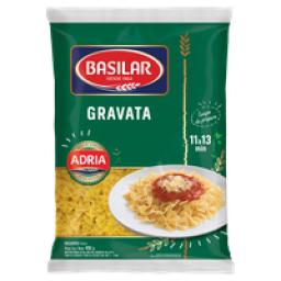 Macarrão Semolado Gravata Basilar Pacote 400g