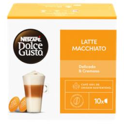 Café com Leite em Cápsula Latte Macchiato Nescafé Dolce Gusto Caixa 112,5g 10 Unidades