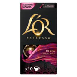 Café em Cápsula Torrado e Moído Espresso Índia Lor Origins Collection Caixa 52g 10 Unidades