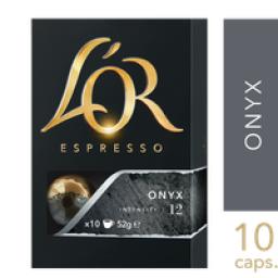 Café em Cápsula Torrado e Moído Espresso Onyx Lor Caixa 52g 10 Unidades